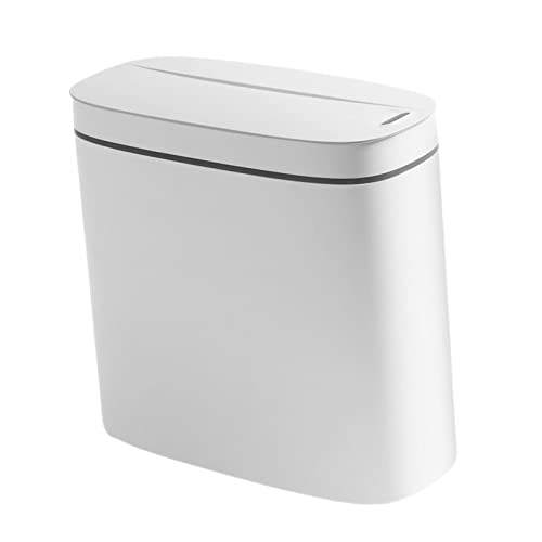 Baoblaze Intelligenter berührungsloser Bewegungssensor Badezimmer-Mülleimer, automatischer Mülleimer für die Küche IPX5 wasserdichter Mülleimer für, Weiß