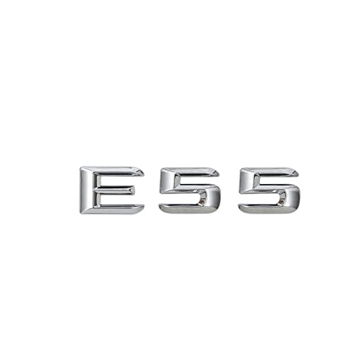 PRDECE Zum W124 W211 W212 W213 E Klasse E180 E200 E220 E230 E240 E250 E260 E280 E300 E320 E320 Emblem hinteres Trunk Logo für das Auto (Color Name : E55)