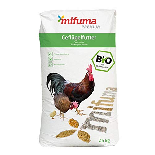 Mifuma Premium Bio Geflügelkörner 25 kg Hühnerfutter Wachtelfutter Entenfutter Putenfutter