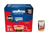 108 Kaffeekapseln Lavazza, A Modo Mio Crema e Gusto Classico, für einen Espresso mit Arabica und Robusta, Intensität 12/13, mittlere Röstung + Italian Gourmet polpa 400g