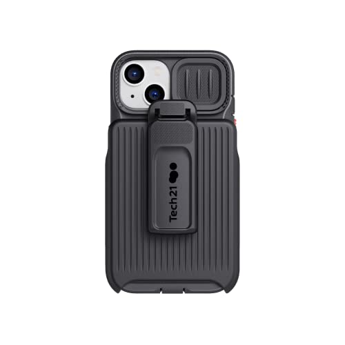 Tech21 iPhone 14 Evo Max Kompatibel mit MagSafe® - Langlebige, stoßdämpfende und robuste Handyhülle mit Holster und 6,1 m FlexShock Multi-Drop Schutz