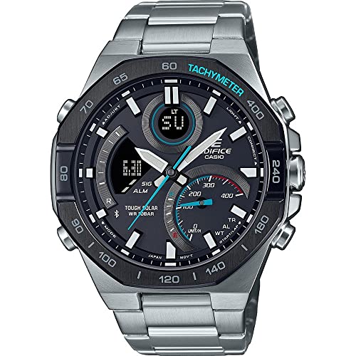 Casio Edifice Herrenuhr Solar Bluetooth Stahl/Schwarz ECB-950DB-1AEF