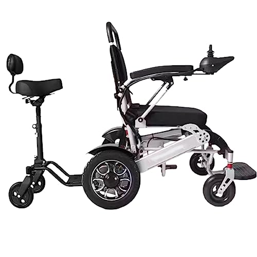 Elektrischer Rollstuhl, doppelter intelligenter vollautomatischer elektrischer Rollstuhl, zusammenklappbarer leichter Rollstuhl, Lithiumbatterie mit großer Kapazität (A 12A)