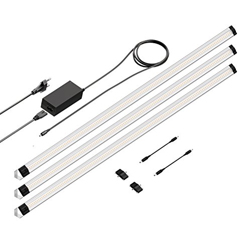 Parlat LED Unterbau-Leuchte SIRIS, Eckmontage, flach, je 90cm, je 963lm, warm-weiß 3er Set