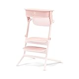 CYBEX Gold LEMO Learning Tower Set, Zur Umwandlung des Hochsitzes LEMO in einen Lernturm, 1-5 Jahre (bis zu 25 kg), Inkl. 2 rutschfesten Silikonmatten für Sitzfläche und Fußstütze, Pearl Pink