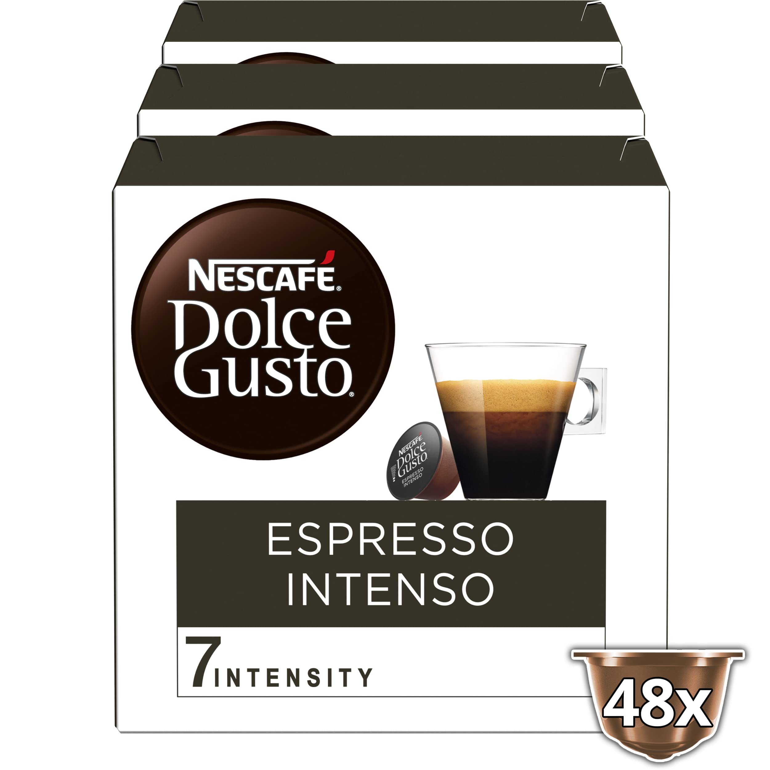 Nescafé Dolce Gusto Capsules Espresso Intenso - 48 Stuks (3 x 16 Capsules)