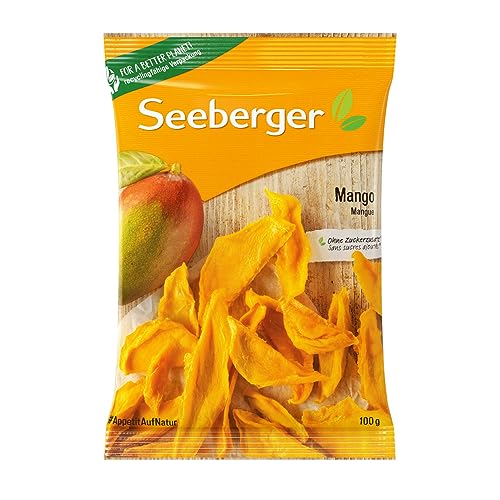 Seeberger Mango 13er Pack: Getrocknete Fruchtscheiben aus sonnenverwöhnten Mangos - fruchtig & exotisch im Geschmack - ohne Zuckerzusatz - Power-Snack, vegan (13 x 100 g)