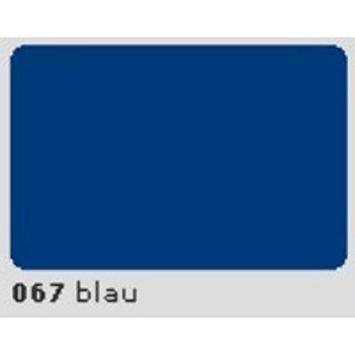 Oracal 651 Plotterfolie PVC Folie 63cm x 5m blau 067 Außenbereich