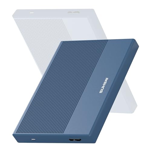 SUHSAI Externe Festplatte, 200 GB, USB 3.0, tragbare Festplatte und Speichererweiterung, HDD, Backup, externe Festplatte für Laptop, MacBook und Desktop, Marineblau