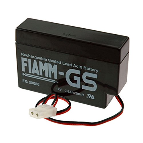 Fiamm FG20086 Blei-Akku mit AMP Buchse (12 Volt, 800mAh) für elektrische Rolläden GurtwicklerRollladen