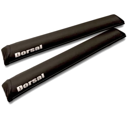 DORSAL Aero Roof Rack Pads - Sunguard (No Fade) for Factory and Wide Crossbars - Surfboards Kayaks Sups Snowboards 34" Black