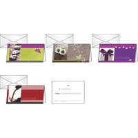 Sigel Design Folding Cards DC402 Favourite - Glossy voucher card+envelope - DL (210 x 99 mm) - 220 g/m2 - 10 Karte(n) (DC402)