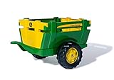 Rolly Toys 122103 - rollyFarm Trailer John Deere, Einachsanhänger, Traktoranhänger mit Heckklappe, Alter 2,5 - 10 Jahre