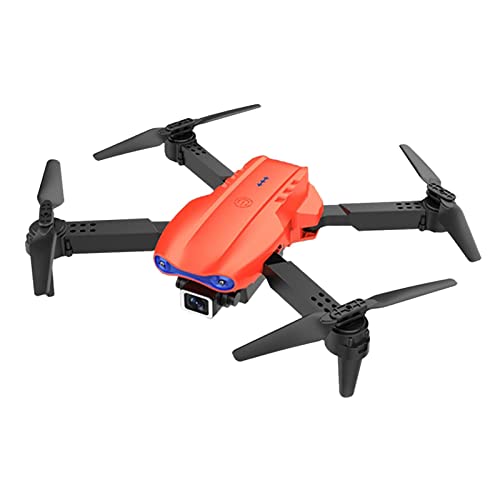 SunniMix Quadcopter Drohne mit Kamera Live-Video, k3 WiFi FPV Quadcopter mit 90 ° 4K HD Kamera Faltbare Drone 20 Minuten flugzeit, EIN Schlüssel Nehmen - 2 Kamera Orange