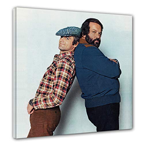 Terence Hill und Bud Spencer - Zwei wie Pech und Schwefel - Leinwand (80 x 80cm)