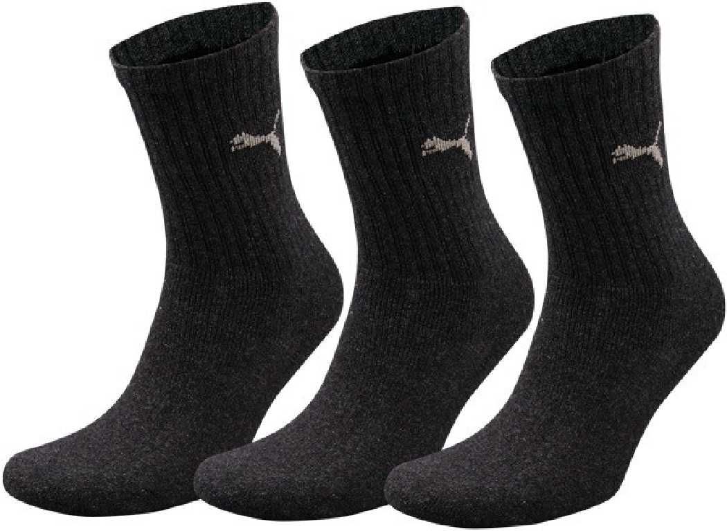9 Paar Puma Sportsocken Tennis Socken Gr. 35 - 49 Unisex für sie und ihn, Farbe:201 - anthracite;Bekleidungsgröße:M
