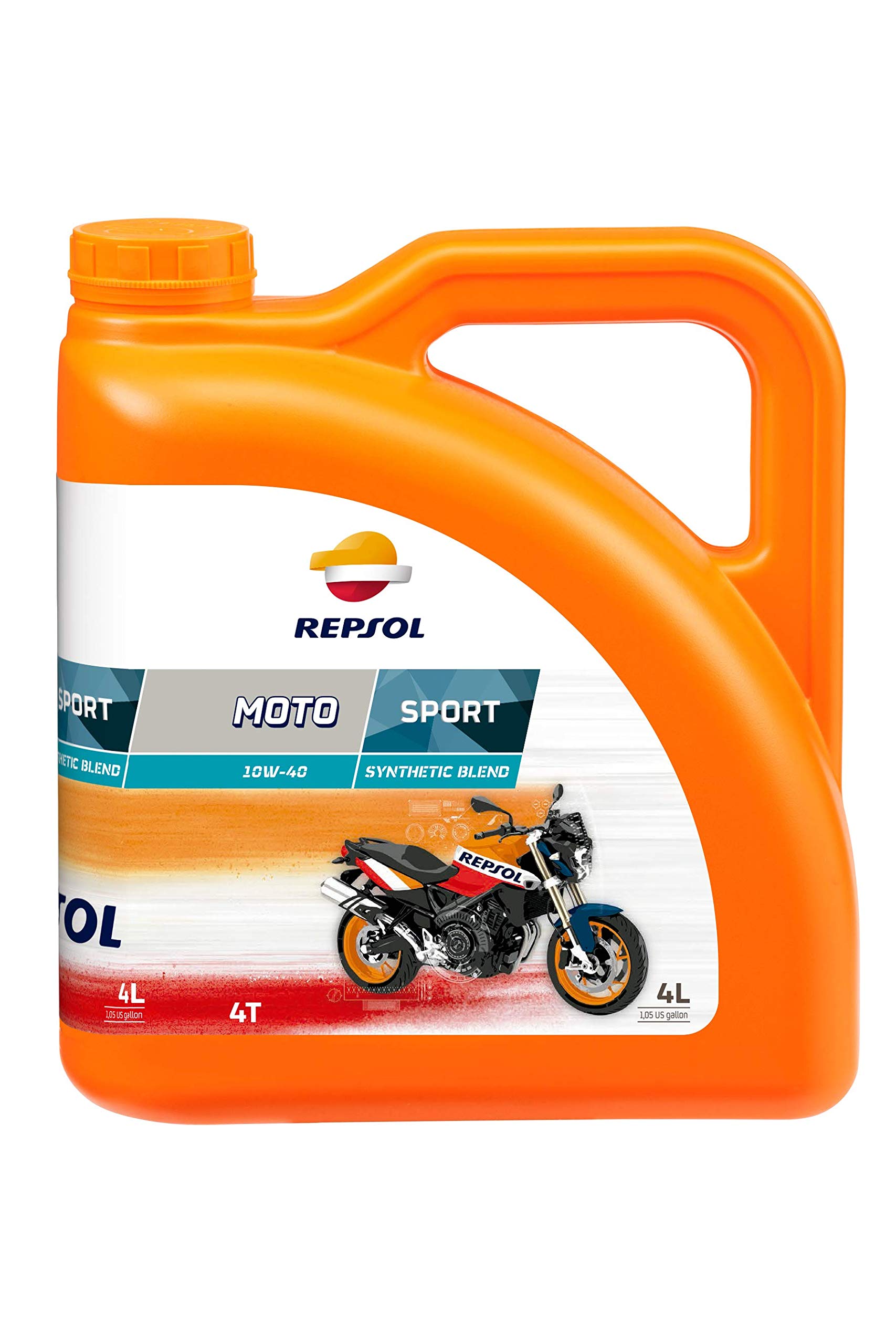 Repsol Motorenöl für Motorrad Moto sport 4T 10W- 40 4L