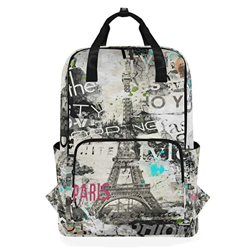 Eiffelturm-Rucksack, wasserdicht, Schultertasche, Büchertasche, Paris Frankreich, Laptop-Tasche, lässig, Outdoor, Reisen, Sport, Taschen für Damen und Herren