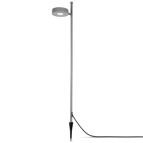 REV LUMUS 200 Außenlampe mit Kabel, perfekte Gartenbeleuchtung oder Gartendeko für draußen, 6W, 500lm, 3000K, schwarz