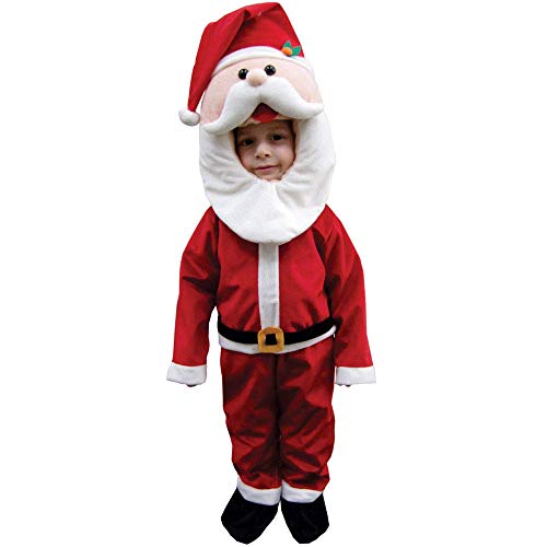 Dress Up America 595-L Weihnachtsmen-Kostüm zu Weihnachten, Mehrfarbig, Größe 12-14 Jahre (Taille: 86-96 Höhe: 127-145 cm)