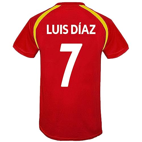 Liverpool FC - Herren Trainingstrikot - Offizielles Merchandise - Rot - LFC Luis Diaz 23 - S