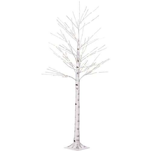 VOLTRONIC LED-Baum warmweiß, Fernbedienung, Timer, 8 Verschiedene Lichtmodi, Indoor und Outdoor, 150 cm 128 LEDs
