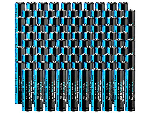 tka Köbele Akkutechnik Batterien Set: Sparpack Alkaline-Batterien Micro 1,5V Typ AAA, 100 Stück (R3-Batterien)