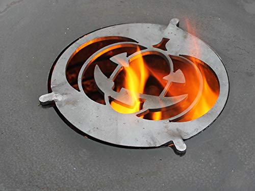 A. Weyck Tools Feuerplatte 80 & 100cm Grilleinsatz Halloween Special Plancha Grillrost Grill (Kürbis Einsatz)