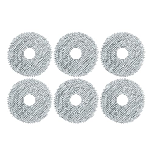 Kompatibel for Ecovacs Deebot, T20 OMNI/T20/T20 Max/T20 Pro Zubehör Hauptseitenbürste Mopptuch HEPA-Filter Staubbeutel Ersatz Ersatzteile (Color : 6pcs)