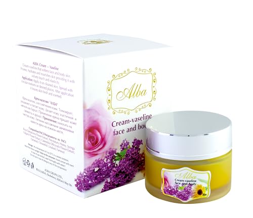 Vaseline Cream Rose 30 ml, natürliche reichhaltige Creme, universelle Bio-Pflege für die Haut von Gesicht und Körper
