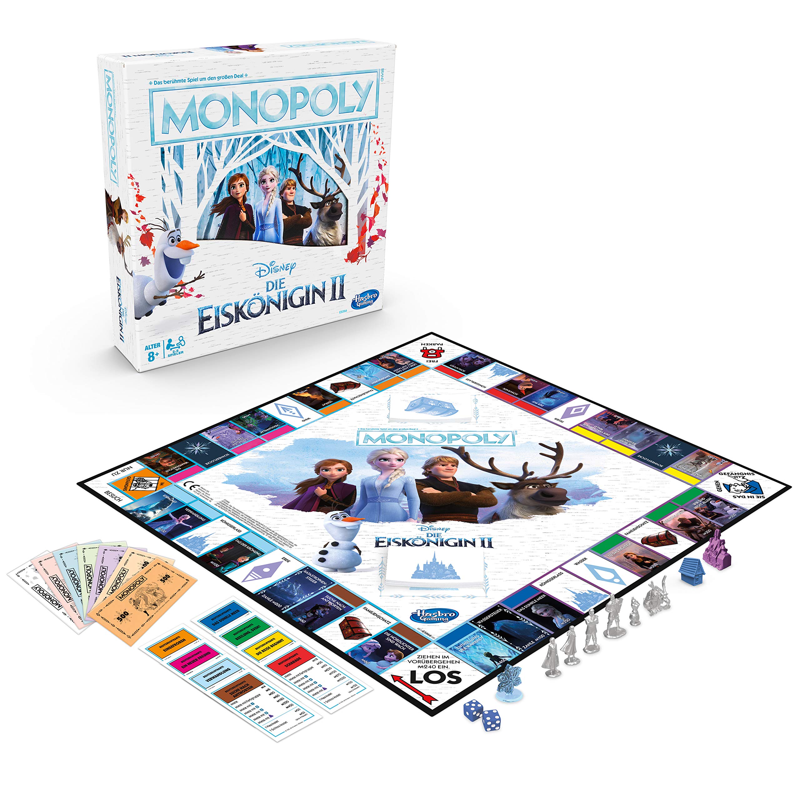 Monopoly Hasbro 61106642 Disney Die Eiskönigin 2, Brettspiel für Kinder ab 8 Jahren