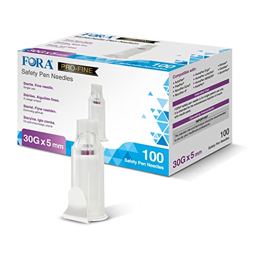 FORA Safety Insulin Pen Nadeln 30G 5mm(100pcs) für diabetes