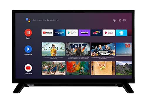 Toshiba 24WA2063DAZ 24 Zoll Fernseher/Android Smart TV (HD Ready, HDR, Google Play Store, Google Assistant, Triple-Tuner, Bluetooth) [2023]