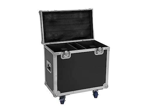 ROADINGER Flightcase 2x TMH-W400 | PRO Flightcase mit Lenkrollen für 2 x TMH-W400