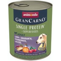 Animonda GranCarno Single Protein Superfoods Lamm & Amaranth, Cranberries, Lachsöl 12x800 g