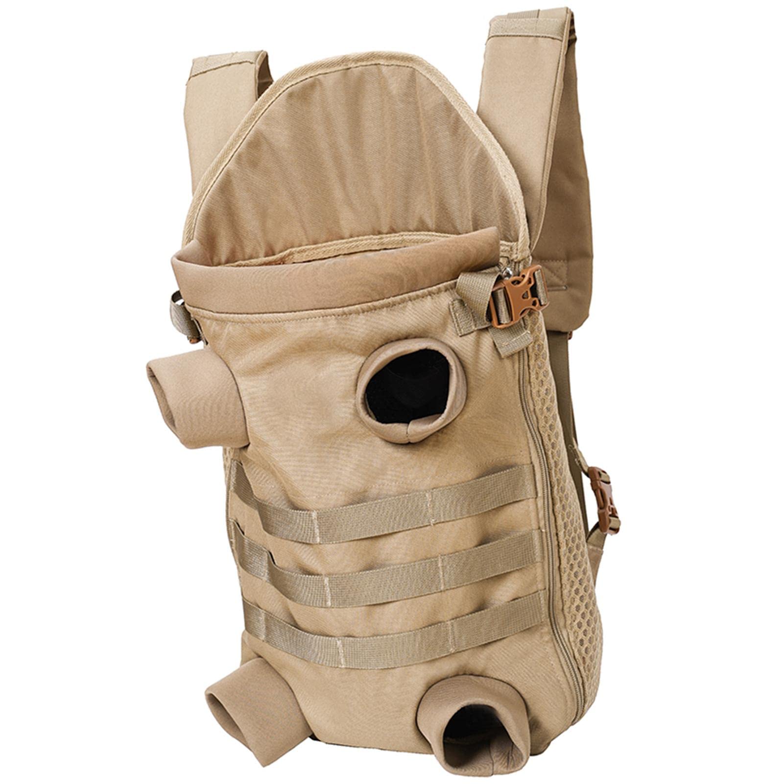 Abbto Hundetrage Verstellbarer Rucksack,Mittlere Hundetragetasche für Haustiere, atmungsaktiver Polyestersack | Freihändige Reisetasche für Hunde zum Wandern und Gehen