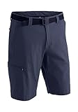 MAIER SPORTS Herren Bermuda, Outdoorhose/ Funktionshose/ Shorts inkl. Gürtel, bi-elastisch, schnelltrocknend und wasserabweisend, Blau (aviator/368), Gr. 56