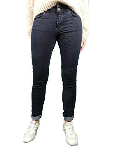 Buena Vista Tummyless Stretch Jeans | Schlankmachende Shaping Denim Hose | Figur formend für alle Größen | Lange Jeanshose raw Blue M