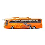 siku 3738, Mercedes-Benz Travego Reisebus, 1:50, Metall/Kunststoff, Orange, Öffenbare Türen und Klappe