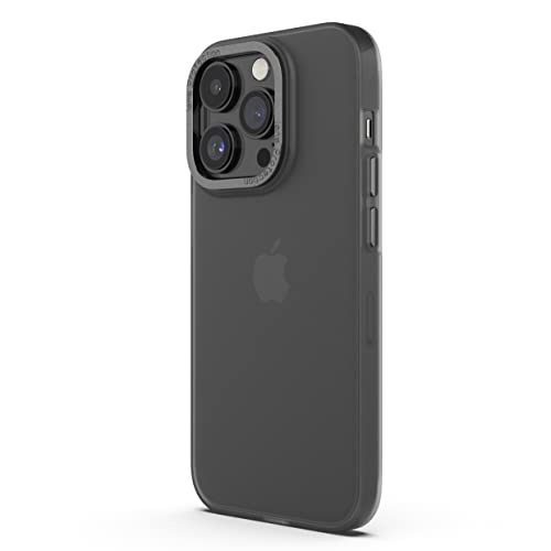 Arktis MR Protect Hülle kompatibel mit iPhone 14 Pro Max Transparent [Frozen Look] Silikon, Handyhülle, durchsichtige Schutzhülle [Widerstandsfähig] - Rückschale Transluzent [Case Cover] (Dark Smoke)