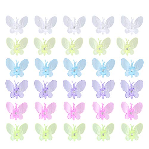 Yardwe 30 x Schmetterlings-Orchideen-Clips zur Unterstützung von Stängeln, Reben, Stängeln, aufrechtes Wachstum