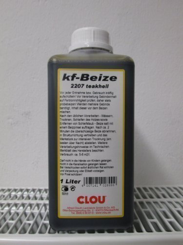 Clou kf - Beize - dunkelgrau 2257 - 1000 ml / 1 ltr. - Foto ist ein Beispiel