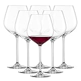 SCHOTT ZWIESEL Burgunder Rotweinglas Fortissimo (6er-Set), edle Burgundergläser für Rotwein, spülmaschinenfeste Tritan-Kristallgläser, Made in Germany (Art.-Nr. 112496)