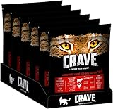 CRAVE Alleinfuttermittel für ausgewachsene Katzen - Tiernahrung., Brown, 750 g (6er Pack)