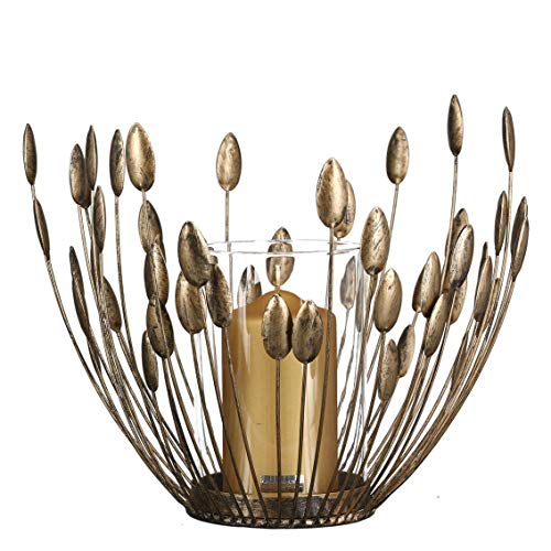 Casablanca - Windllicht, Kerzenhalter - Trevi - Metall - antikgold - D.30 cm - Höhe 27 cm