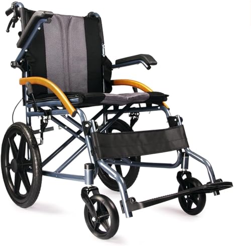 Ultraleicht Rollstuhl Faltbar Transportrollstühle Reiserollstuhl, Aktivrollstuhl Rollstühle Mit Selbstantrieb Für Behinderte Und Ältere D