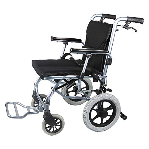 VejiA Rollstuhl, leicht, tragbar, selbstfahrend, Handgehhilfe, Aluminiumlegierung, für ältere Menschen, Behinderte, atmungsaktive