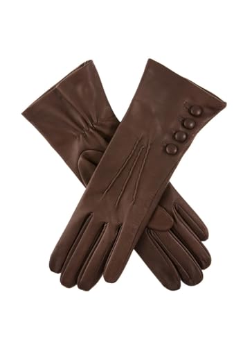 Dents Damen Handschuhe 65562, Braun - Mocca, M