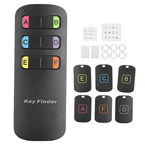 Hyuduo1 Drahtloser Anti-Lost-Control-Key-Finder mit 6-teiligen Empfängern, Remote Sound Alarm Locator-Erinnerung für alte Männer und Kinder