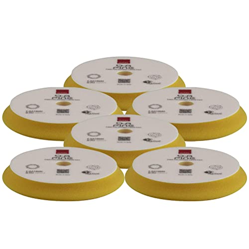 PARTS4CARE 6X RUPES D-A Fine Polierpad Pad Polierschwamm Polierscheibe gelb medium 150-180 mm